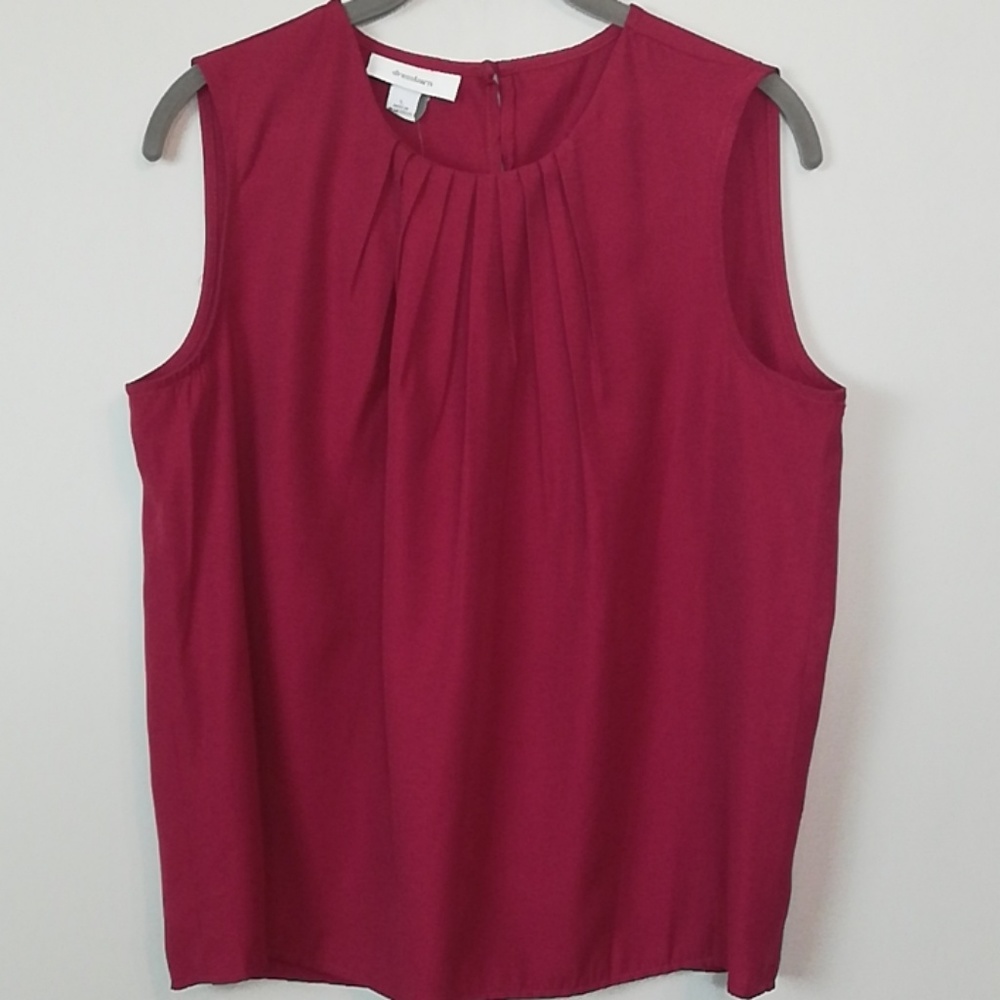 Dressbarn Red Sleeveless Top